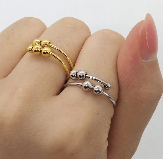 Fidget Beads Ring - Eleni Jewels