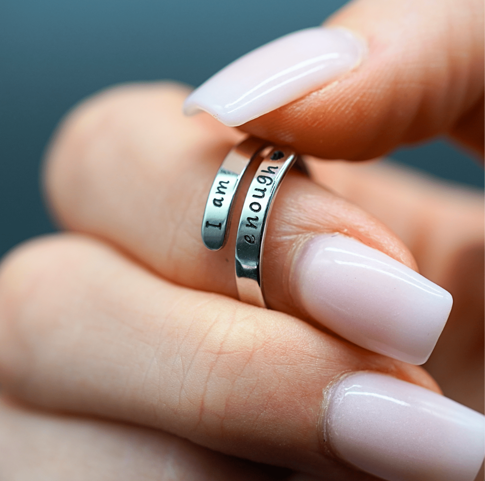 I Am Enough Empowerment Ring - Eleni Jewels