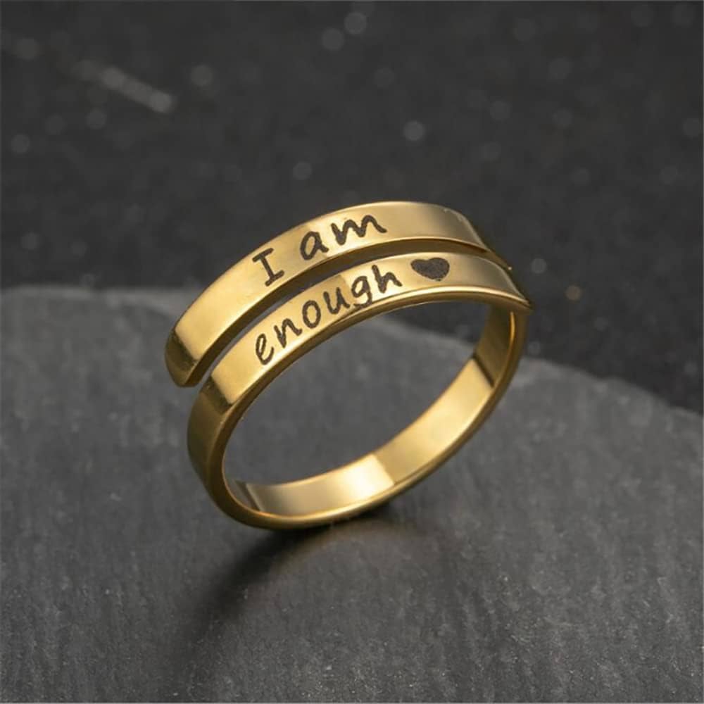 I Am Enough Empowerment Ring - Eleni Jewels